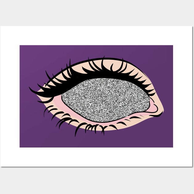 White Noise Eye Wall Art by saradaboru